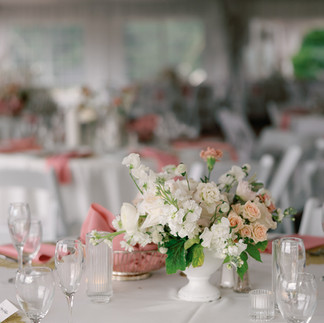 Reception floral decorations