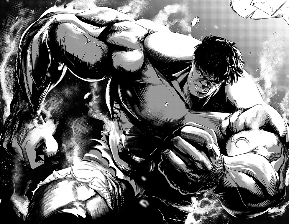 Spider-Man & Hulk MARVEL comic pages by Silas Martin