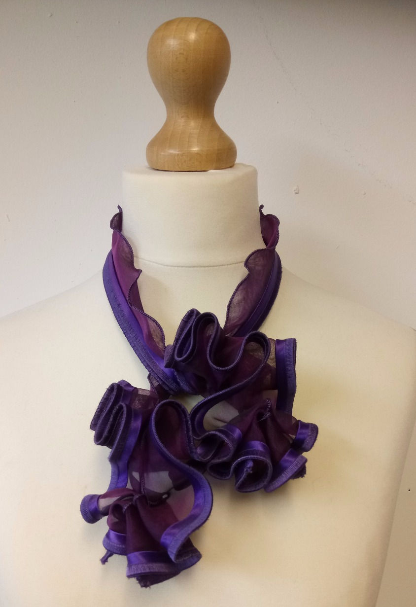 Thumbnail: purple handmade scarf