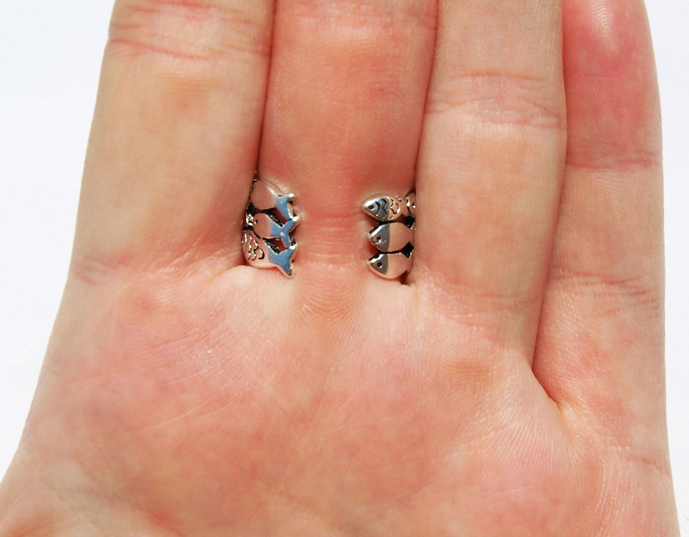 Thumbnail: Silver School of Fish Ring