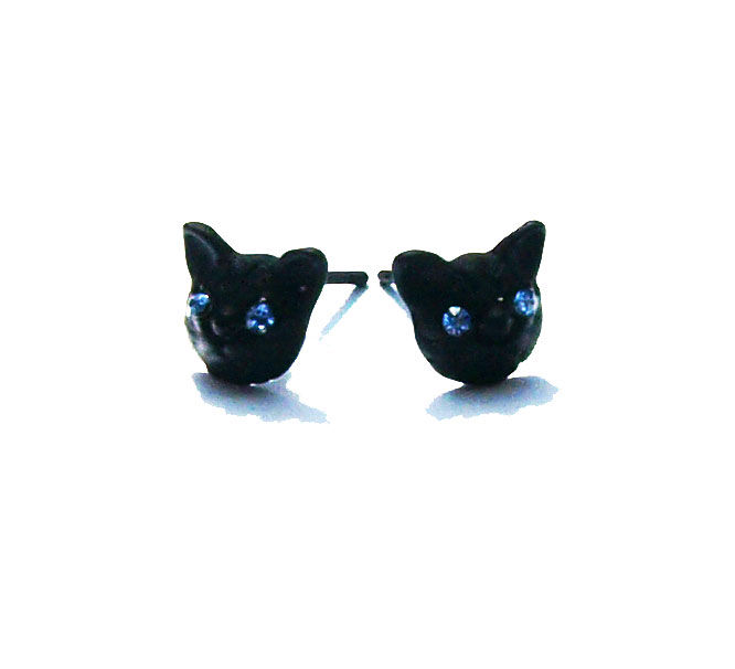 Thumbnail: Lucky Black Cat Earrings