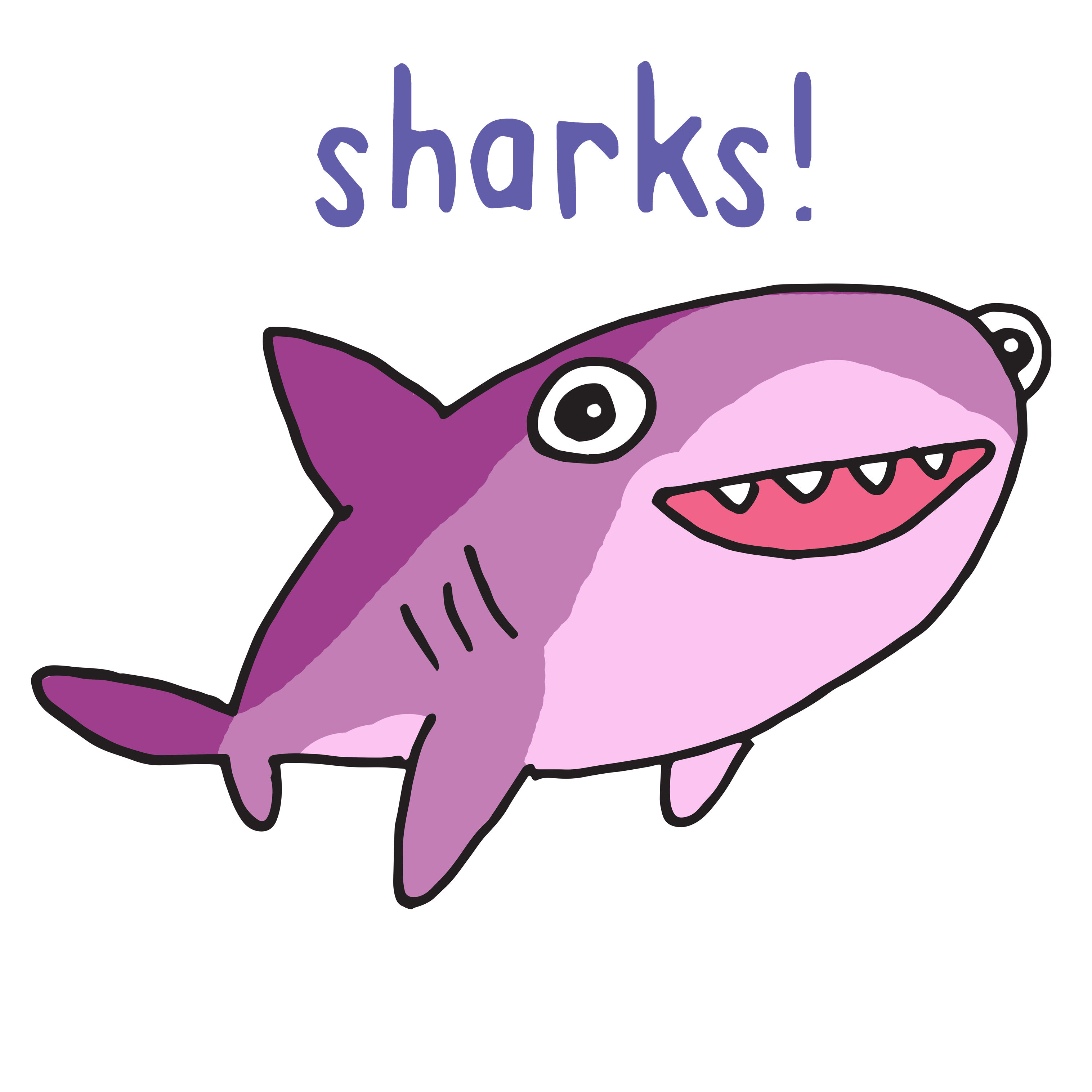 Sharks! - stickers