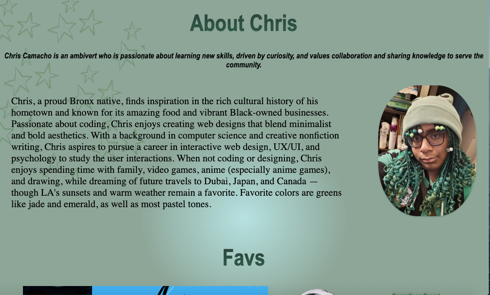 Single page about client 1/2