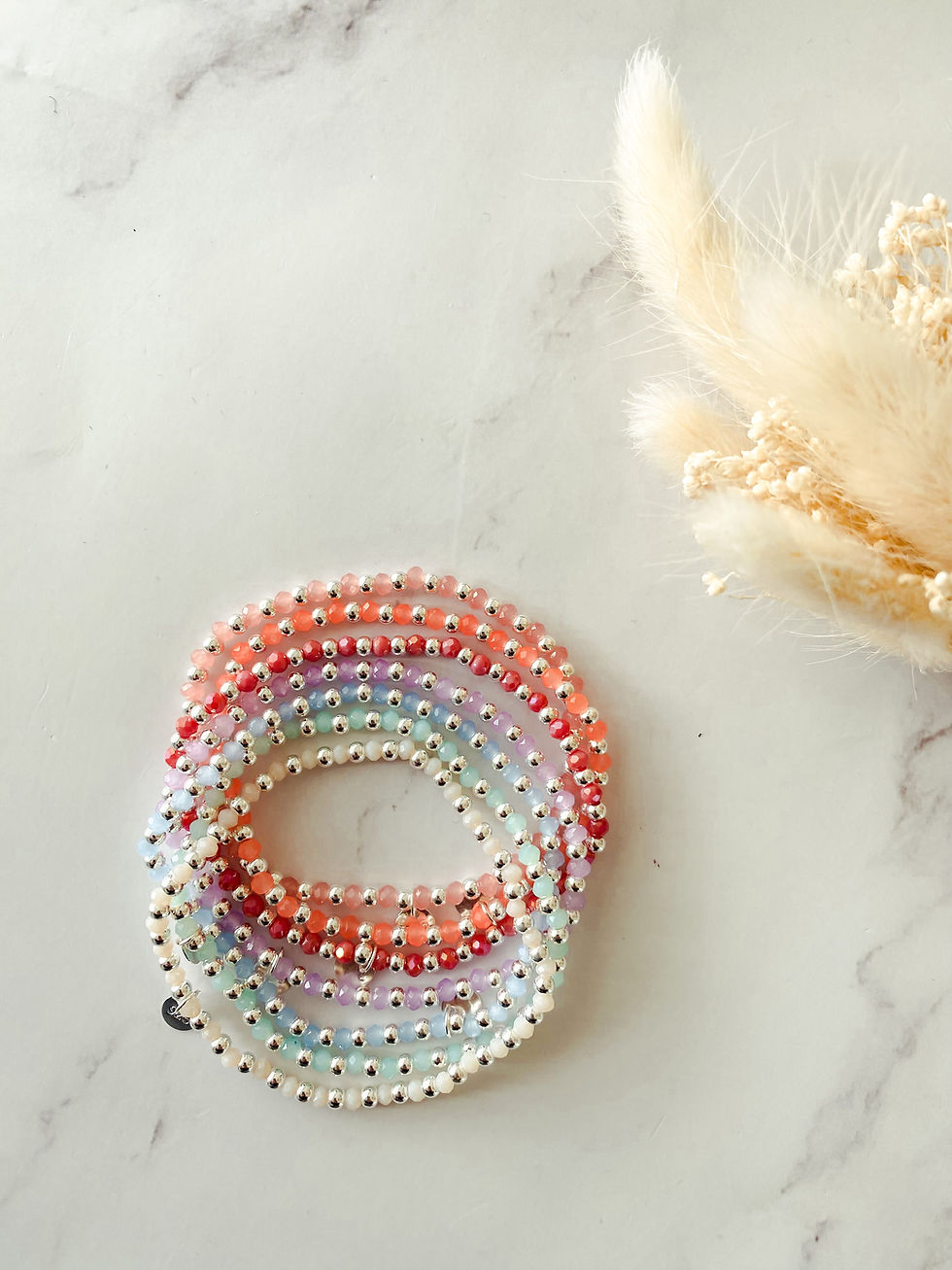 bunte Armbänder mit sterling Silber