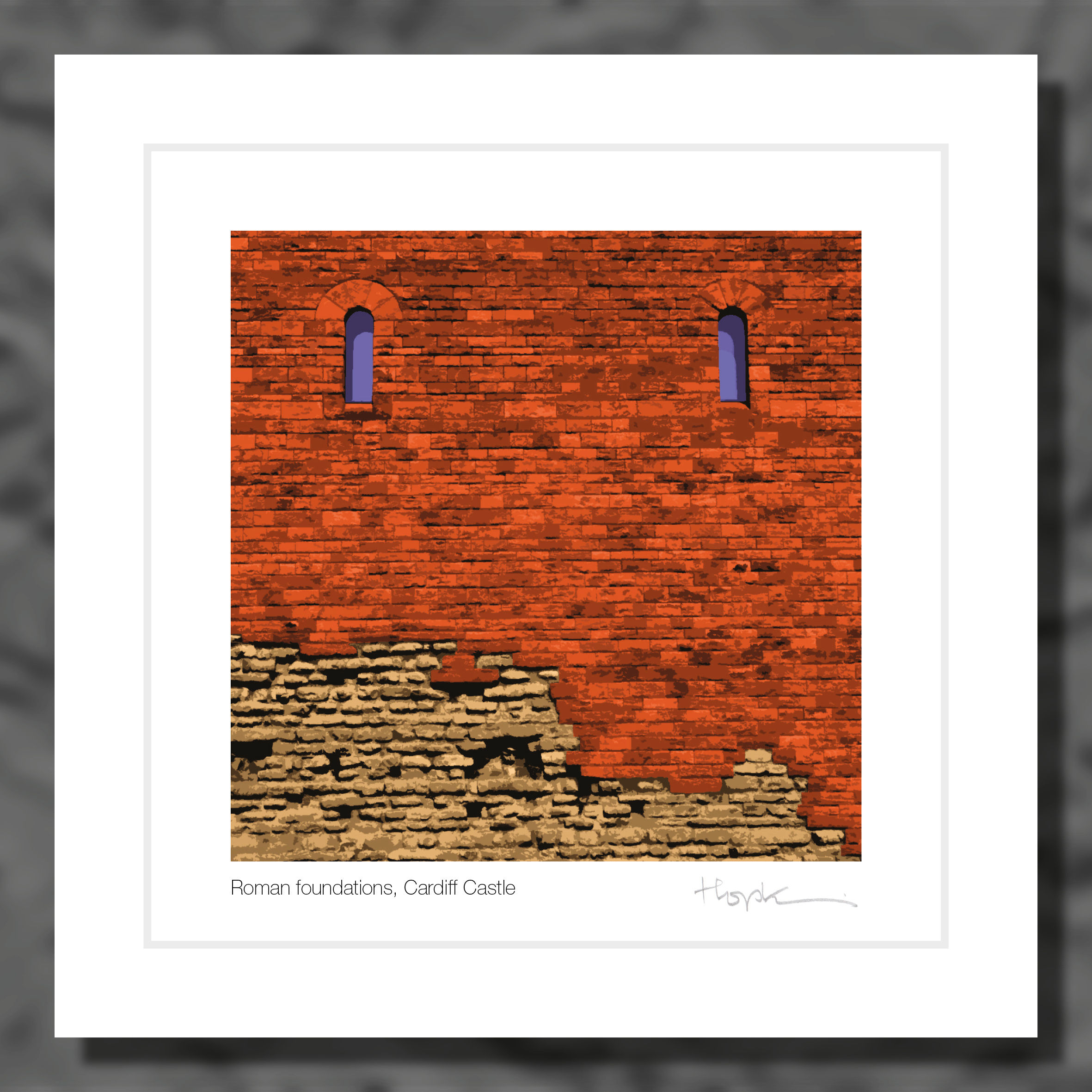 Roman foundations, Cardiff Castle