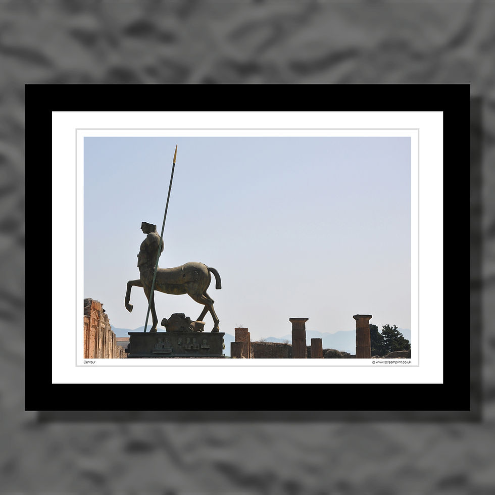 Thumbnail: Amongst the ruins of Pompeii. Colour photograph.