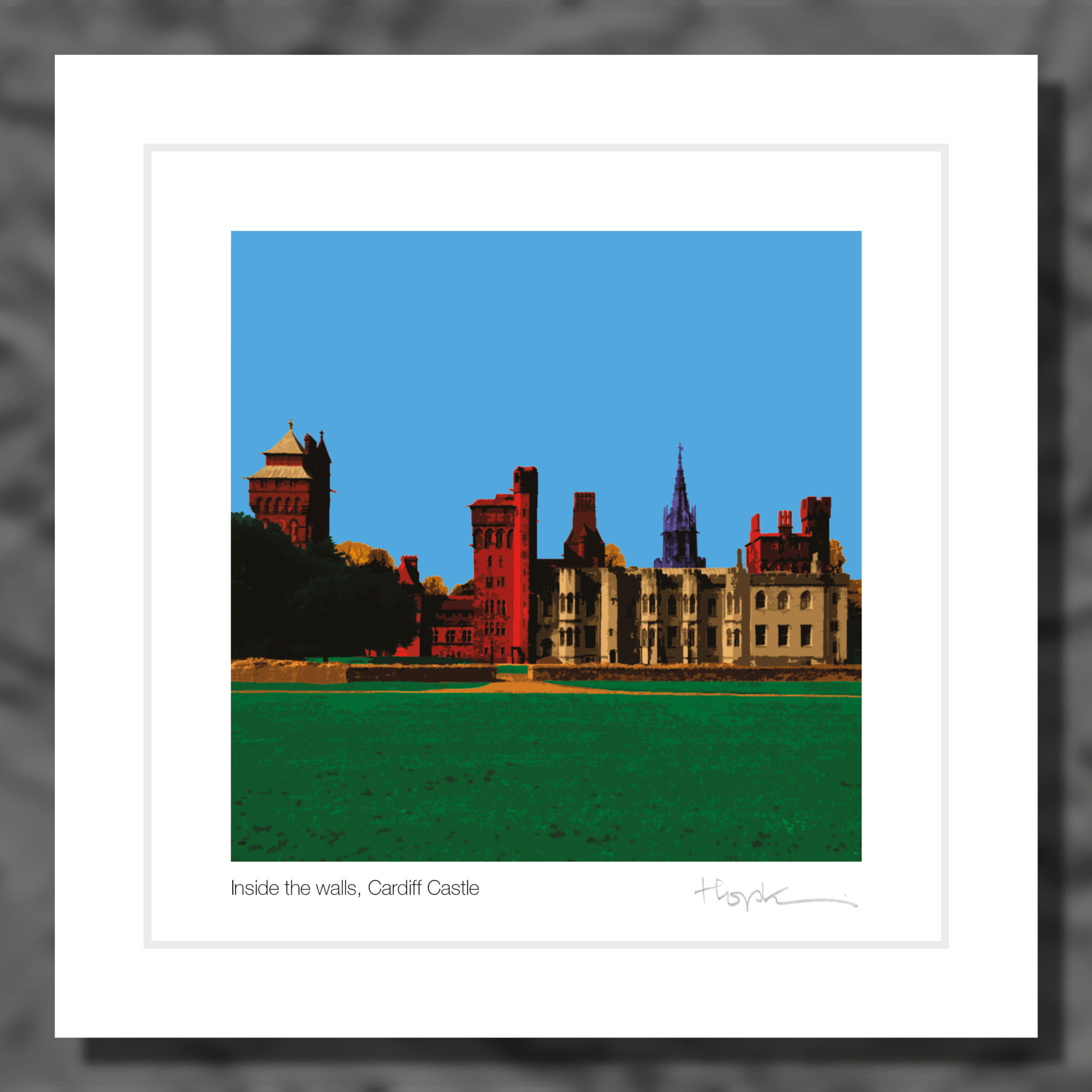 Inside the walls, Cardiff Castle