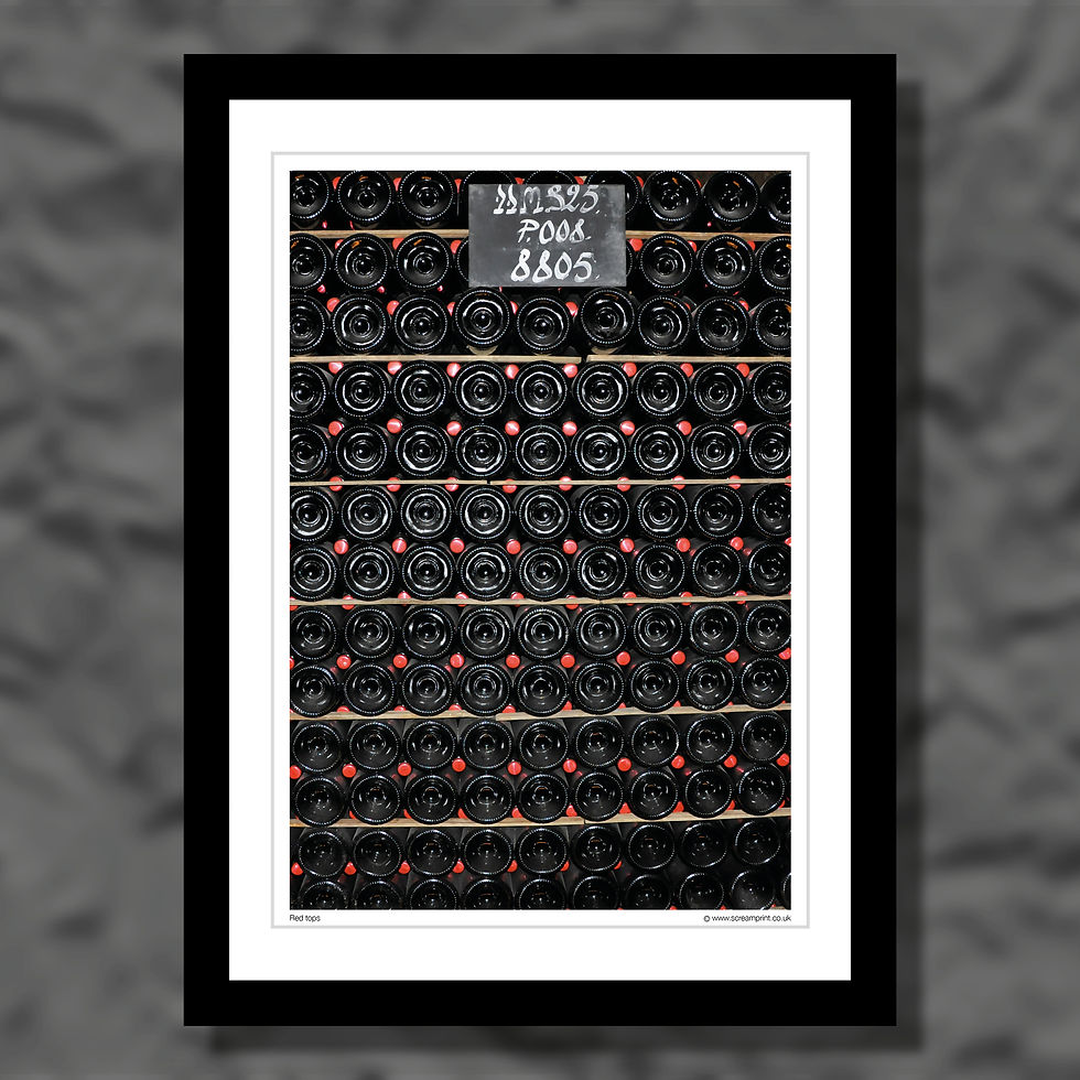 Thumbnail: Dom Perignon’s cellar. Colour photograph.