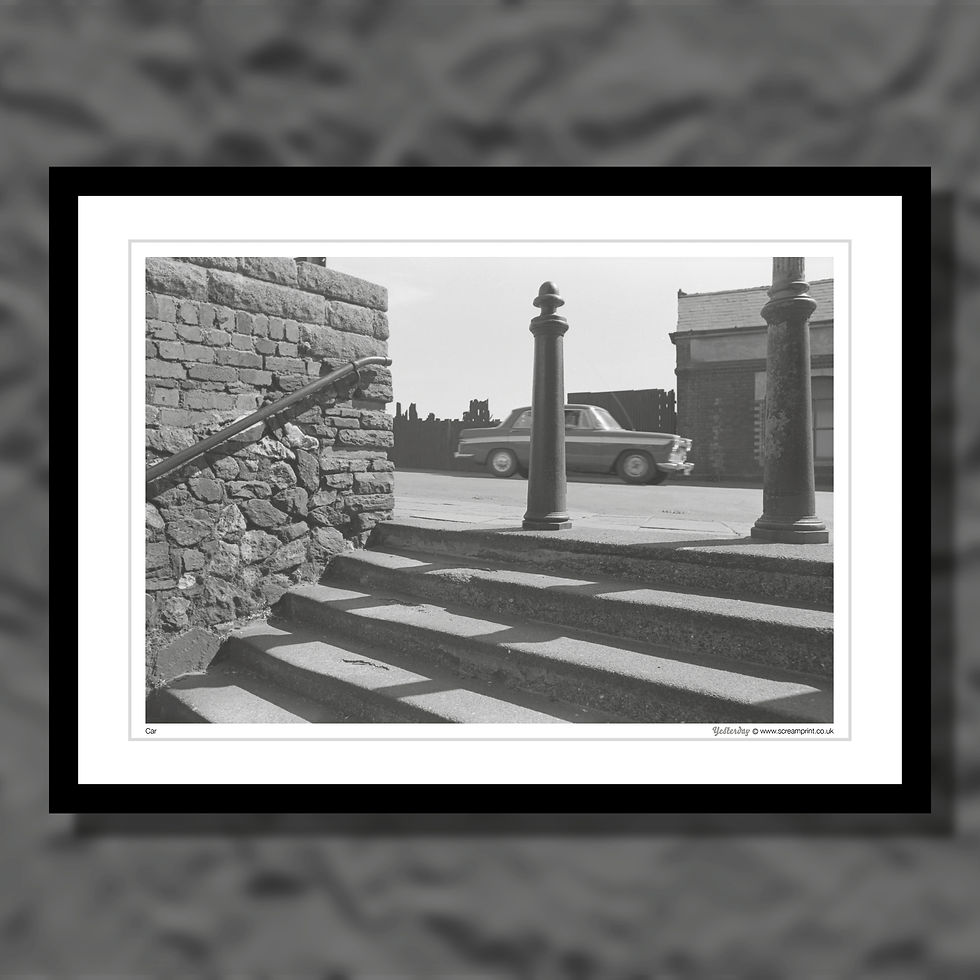 Thumbnail: Cardiff Docks in the mid 1970s. Black and white photograph.