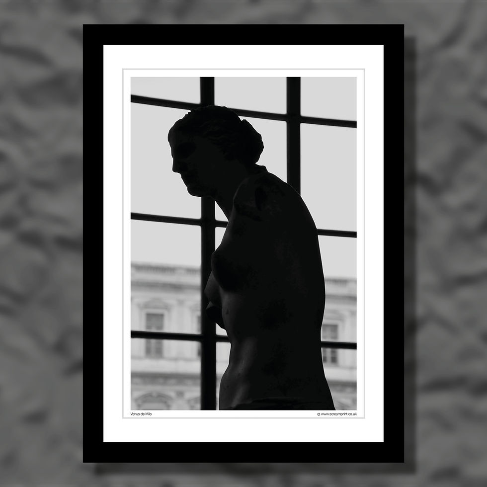 Thumbnail: Venus de Milo, in the Louvre. Black and white photograph.