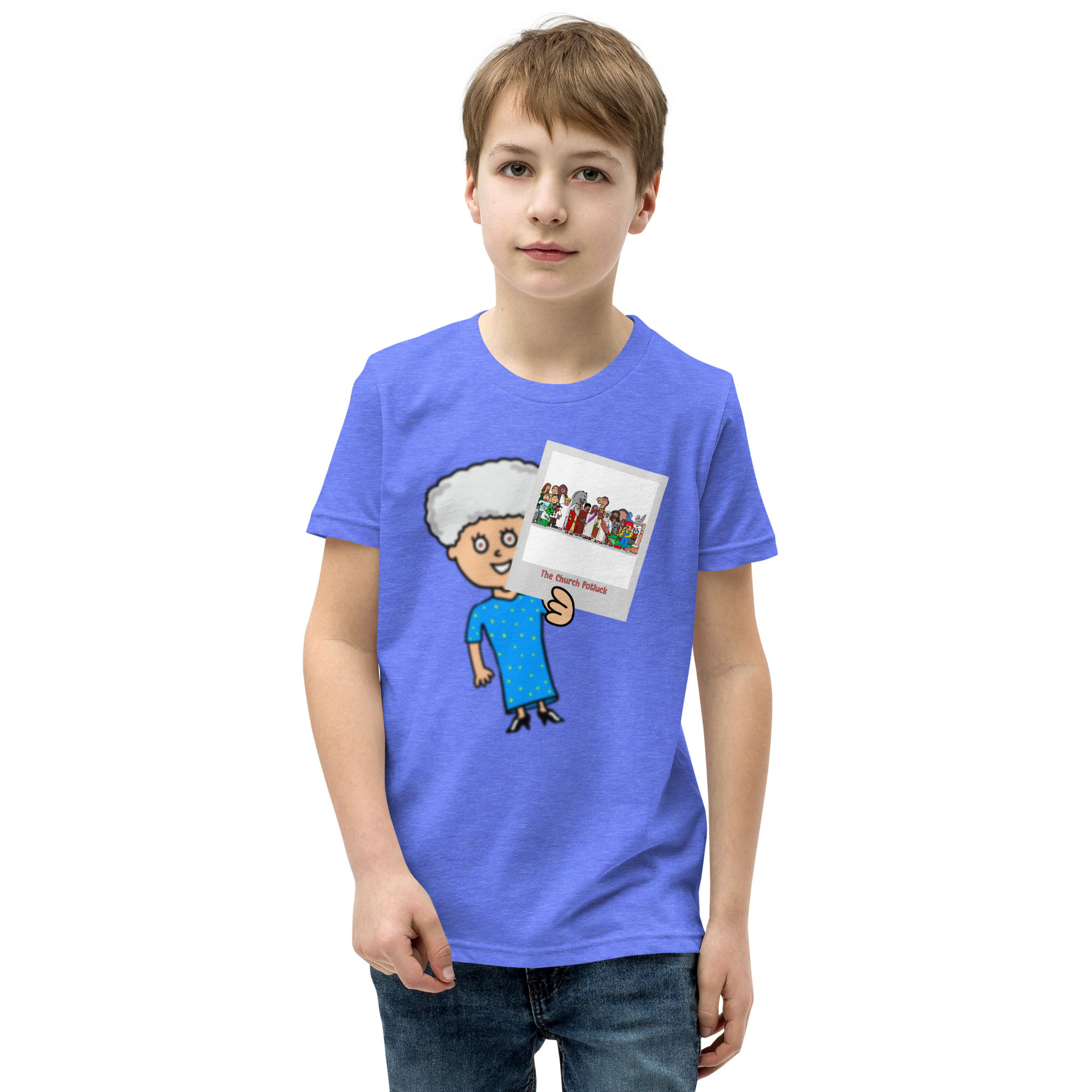 The Church Potluck "Look At This Photograph" Youth Short Sleeve T-Shirt