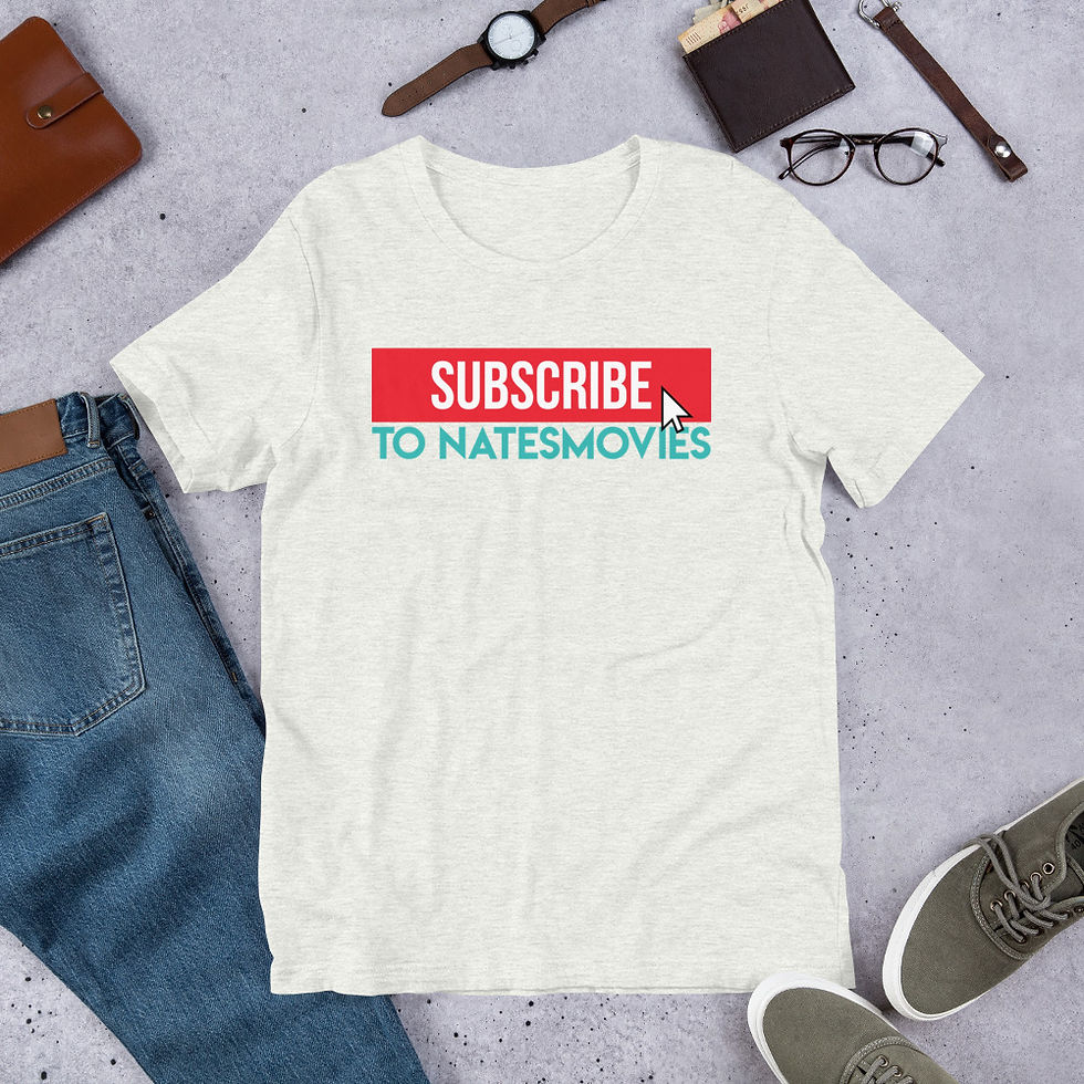 Thumbnail: Subscribe to NatesMovies - Short-Sleeve Unisex T-Shirt