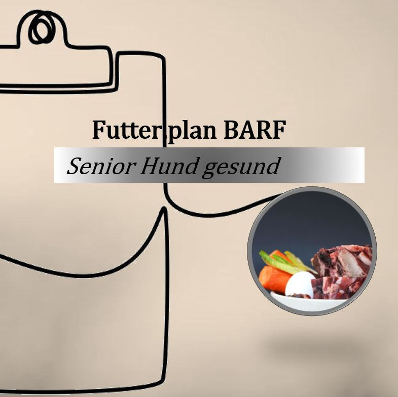 Futterplan BARF Senior Hund gesund (exkl. Besprechung)