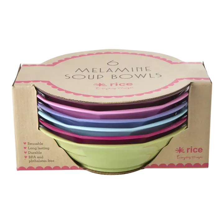 Miniaturbild: rice Suppen Schale bunt, 400 ml, Set à 6 Stk.