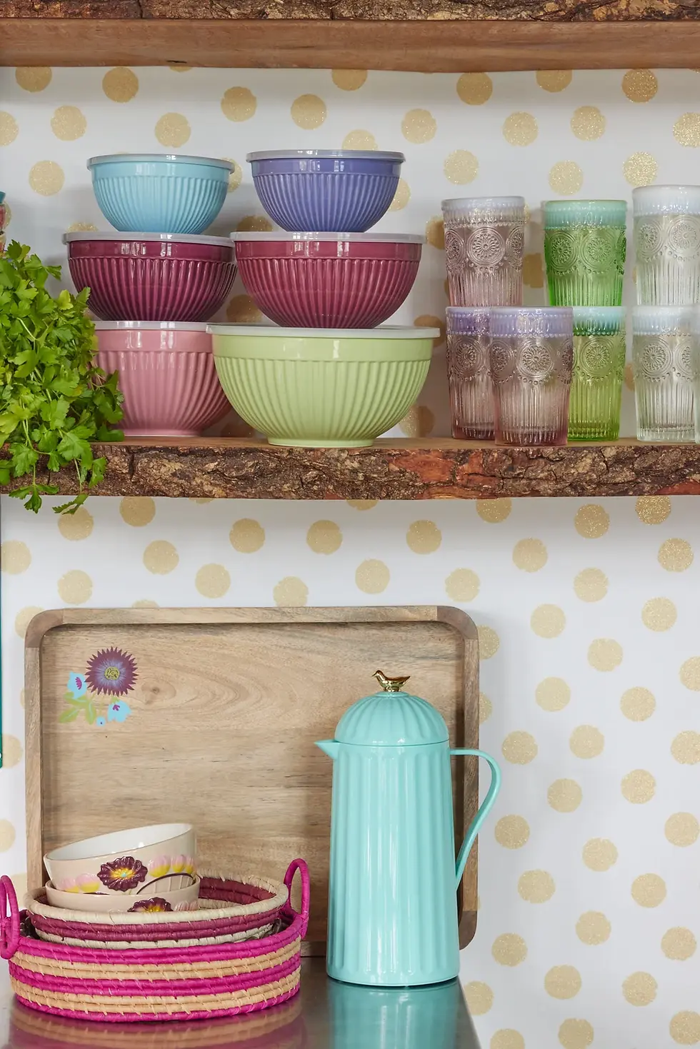 Miniaturbild: rice Keramik Schüssel - Mehrfarbig - 3er Set