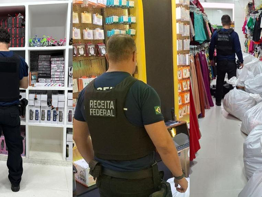 Receita Federal combate pirataria e apreende R$ 5 milhões em mercadorias irregulares em Sobral