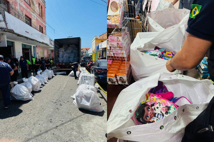 Federal Revenue seizes more than 500 bags of counterfeit goods in Piauí
