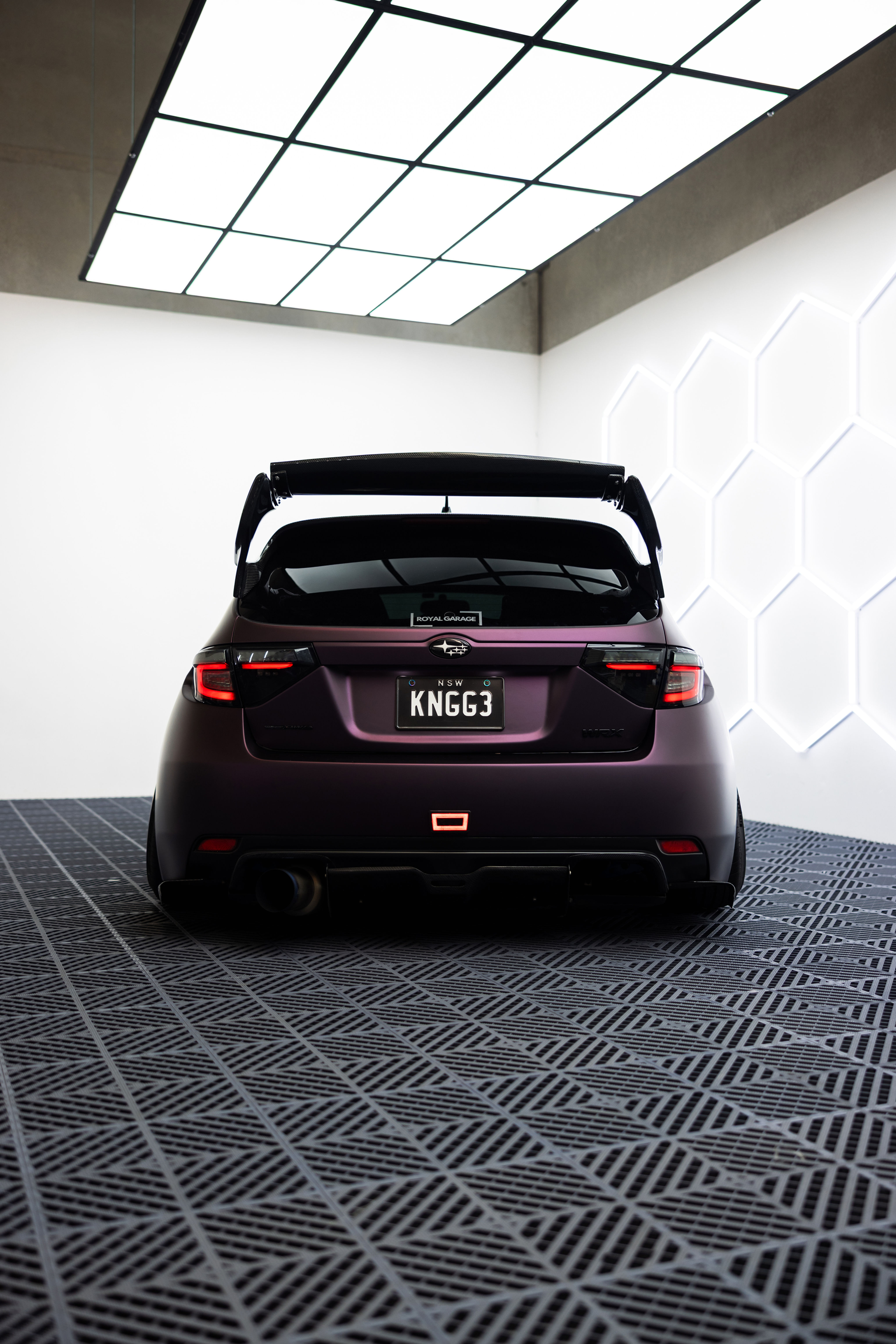 Full Carbon VS Rear Spoiler W/ Break Light 2008-2014 GRB WRX/STI