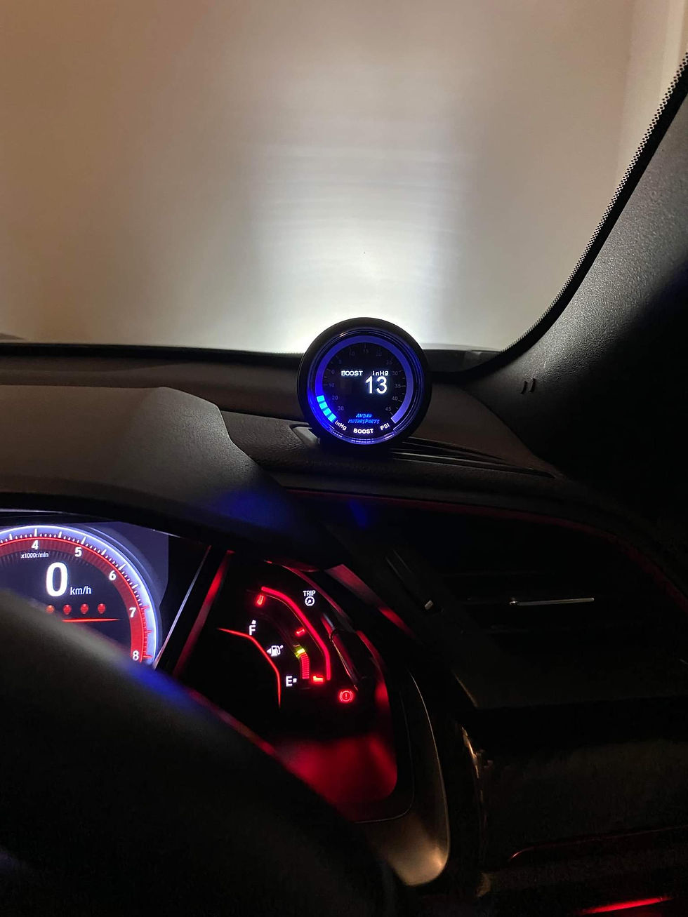 52mm Single, Demister Vent Gauge Pod 2017-2021 FK8 HONDA CIVIC/TYPE R ...