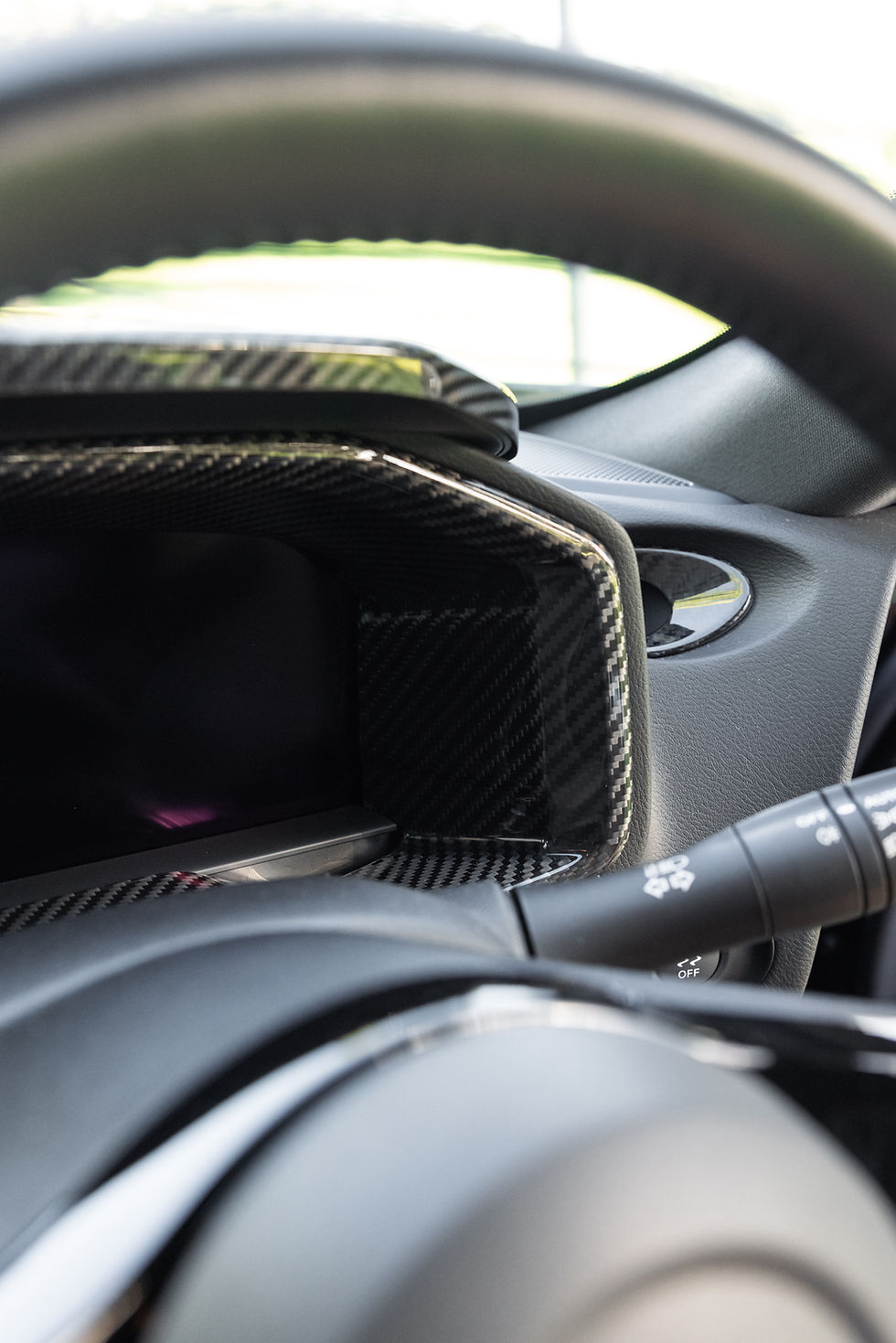 Thumbnail: Drycarbon Meter Inner Hood Cover  - 400Z/Fairlady Z