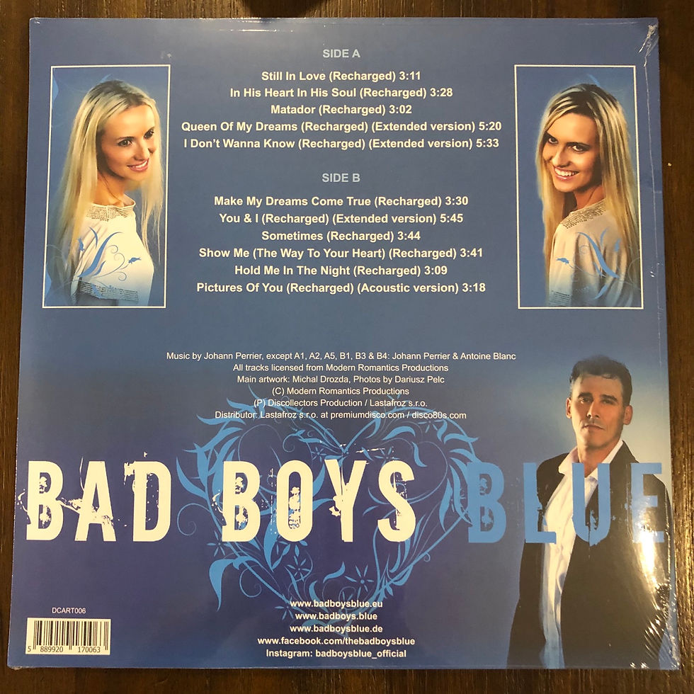 Bad Boys Blue - Heart & Soul Recharged - LP Black vinyl