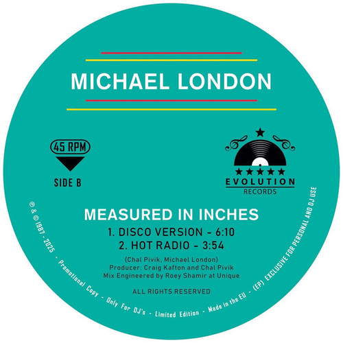 Michael London - Measured In Inches - 12” | italodisconyc