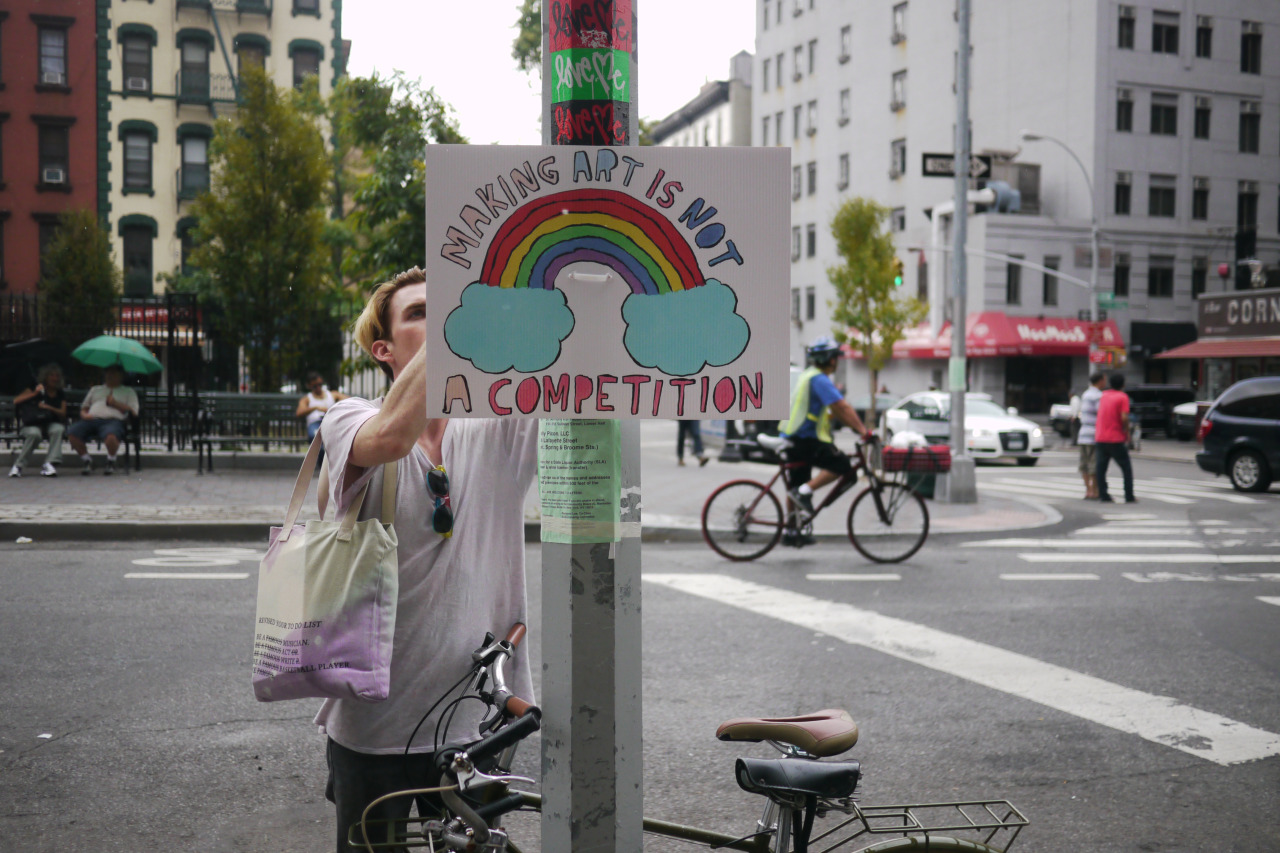 Making art is not a competition