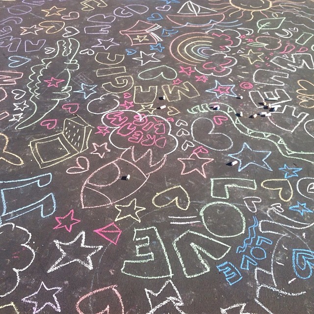 Chalk art
