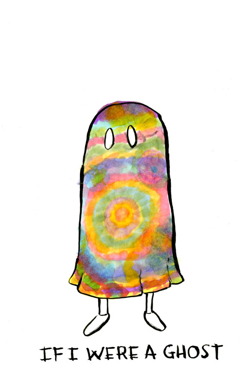 Tie dye ghost