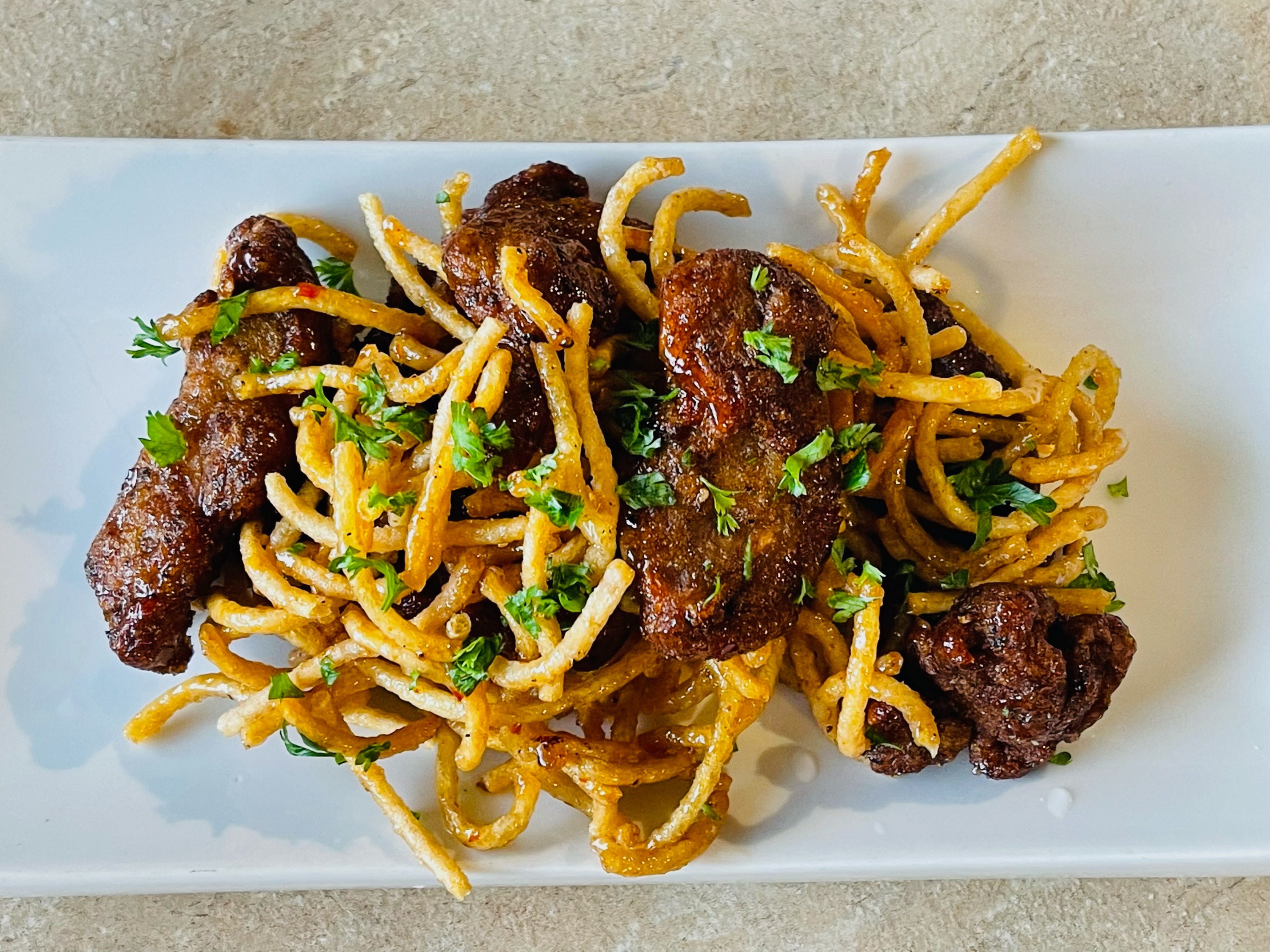 Arranged Food and Objects