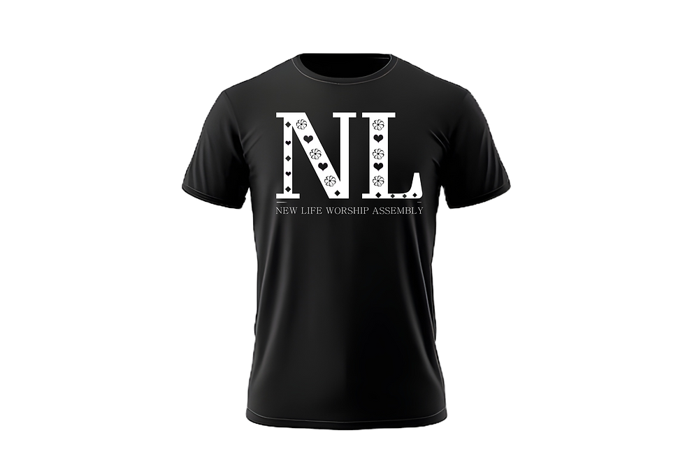 Black Diamond and Heart T-shirt New Life