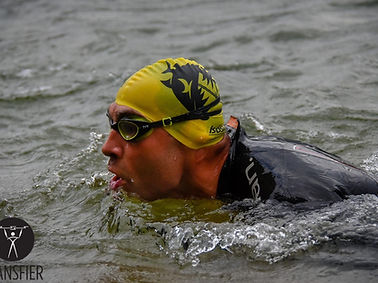 Norseman triathlete looking forward