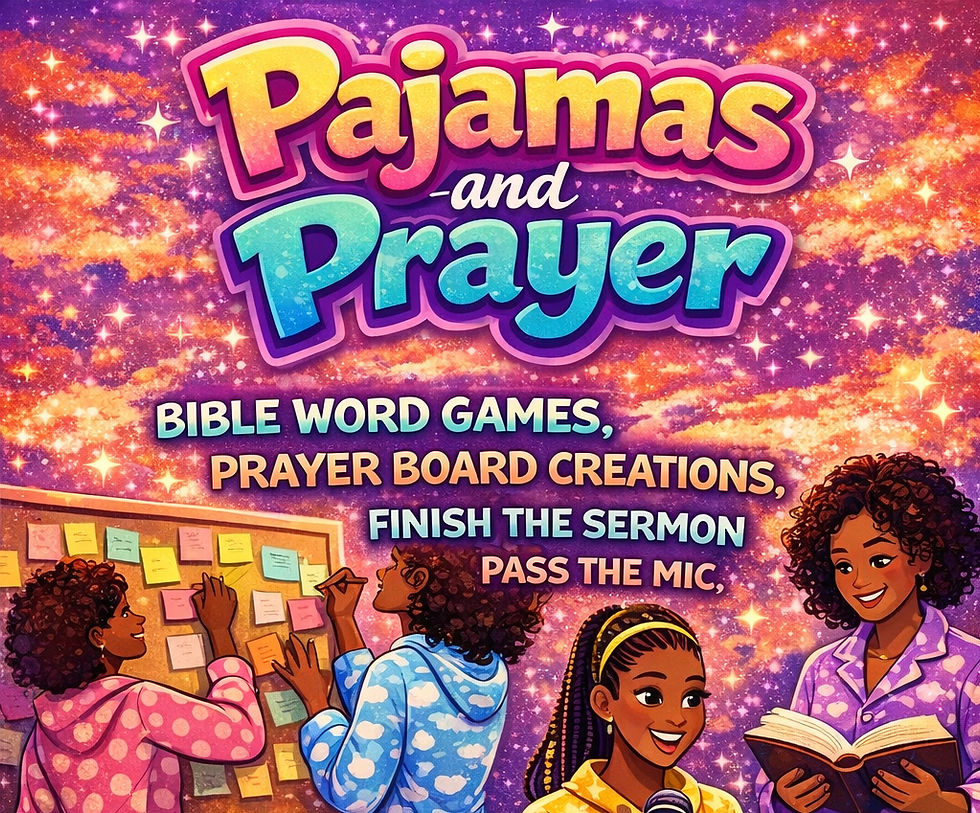 Pajamas and Prayer Board Social