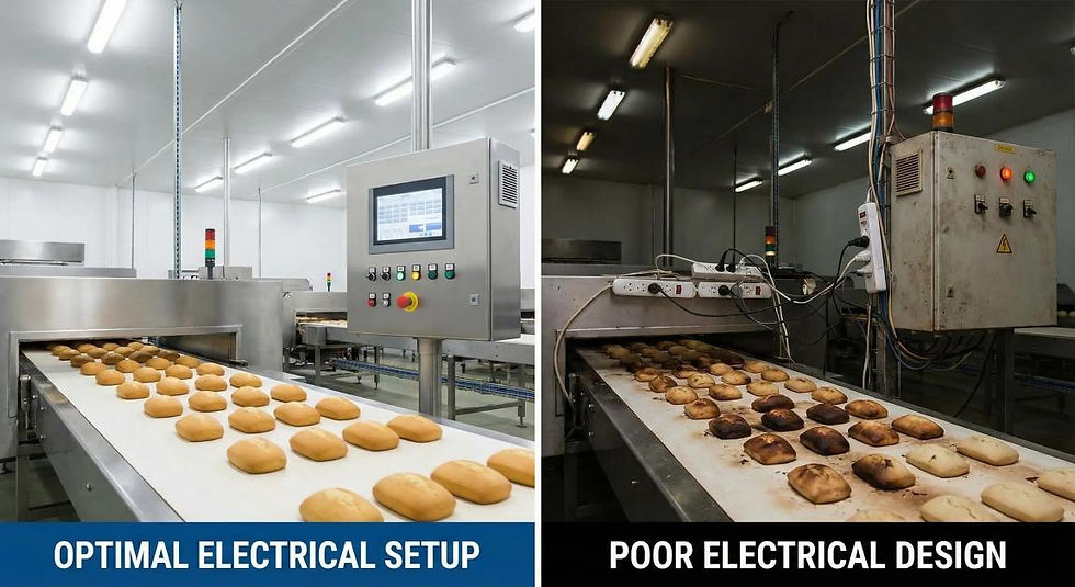 How poor electrical design impacts food product quality and output consistency