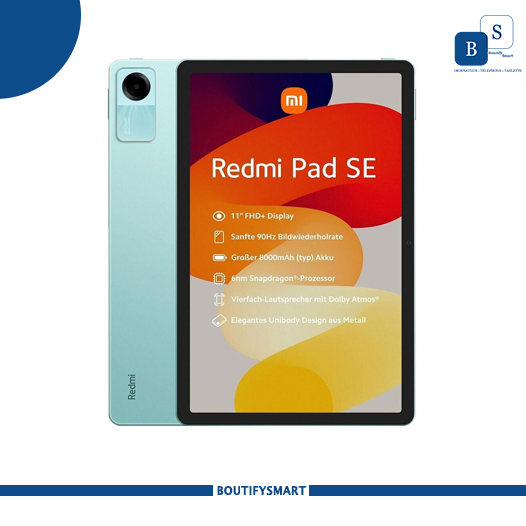 Xiaomi Redmi Pad SE - 11.0" - No Sim - 6Go Ram + 128 Go Rom - 8Mpx - 8000MAh