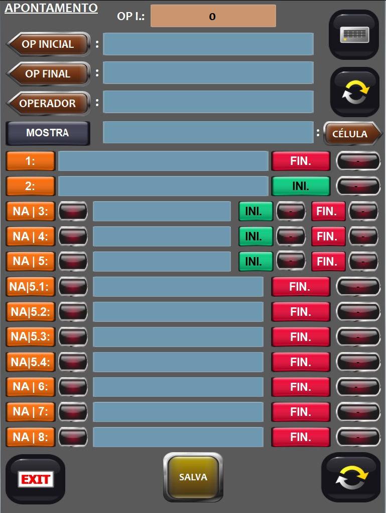 Miniatura: Apontamento online do STATUS de OPs e Etapas Ss-A100 (Compact M.E.S.)