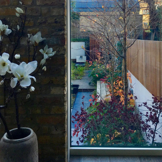 Hammersmith London garden design - view from house to garden - CITYSCAPERS