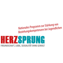 Logo Herzsprung- Freundschaft, Liebe und Sexualität ohne Gewalt