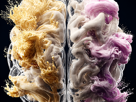 AI image of brain fluid
