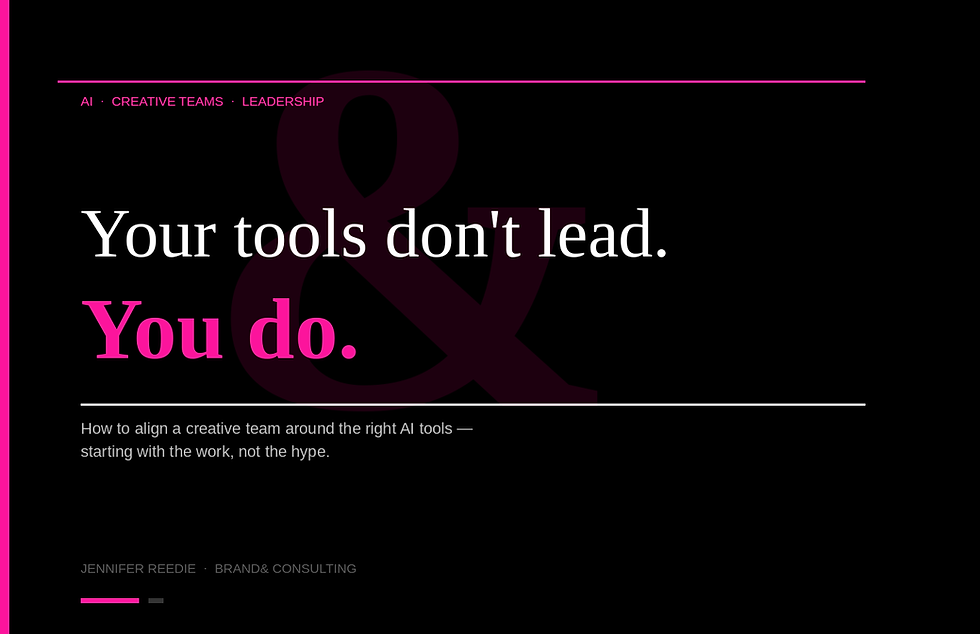 The tool isn't the strategy. The best creative leaders build systems around how their team actually works.