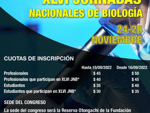 XLVI Jornadas Nacionales de Biología