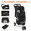Thumbnail: 3 Wheels Pet Stroller, Dog Cat Cage Jogger Stroller for Medium Small Dogs Cats,