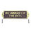 Thumbnail: BE AWARE OF THE DOG Warning Sign for Gates and Outdoors Lacquered Brass Renovat