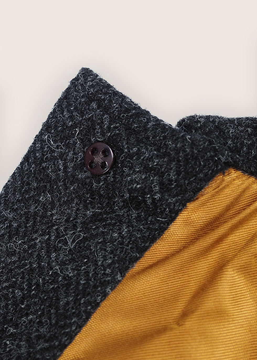 Thumbnail: Harris Tweed Lined CPO - Dark Grey Herringbone