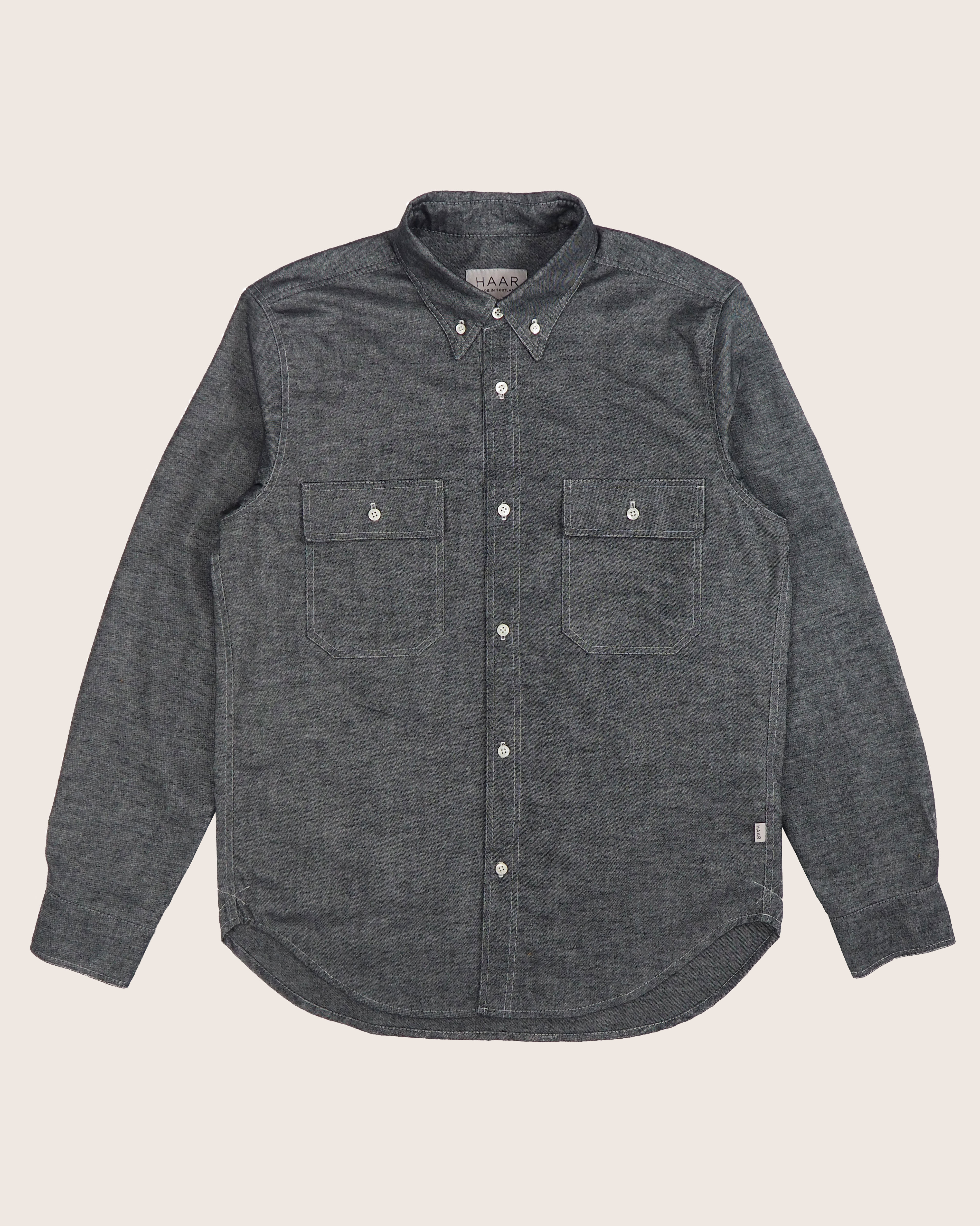 Flannel B.D Shirt - Granite