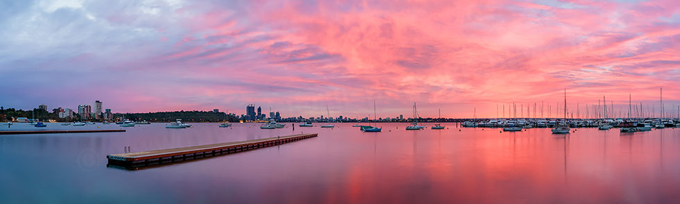Crawley Sunrise at Matilda Bay Print