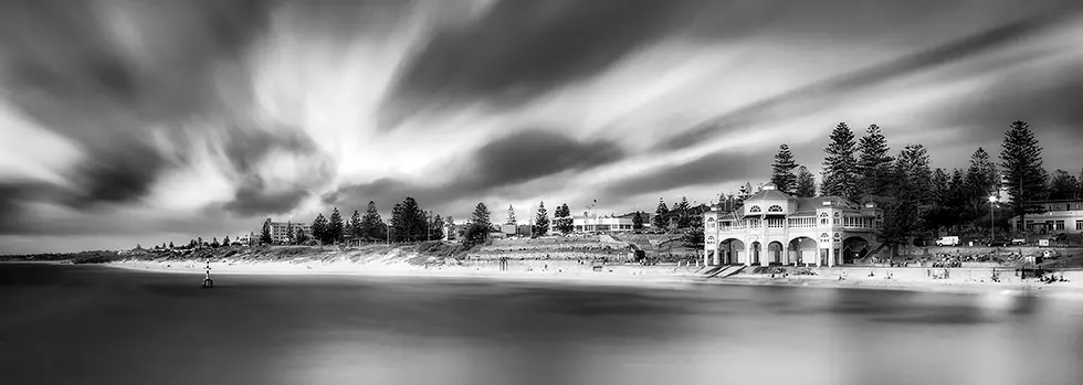 Cottesloe Beach Black and White Print