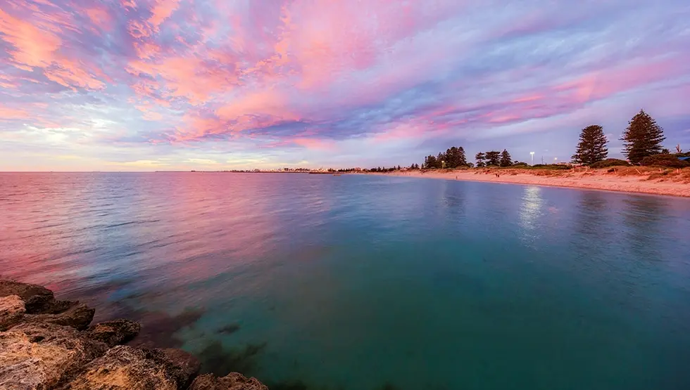 Sunset at South Beach Art Print