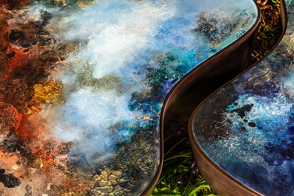 Thumbnail: Elemental Table With Katie Alize Artwork (£10,150.00rrp)
