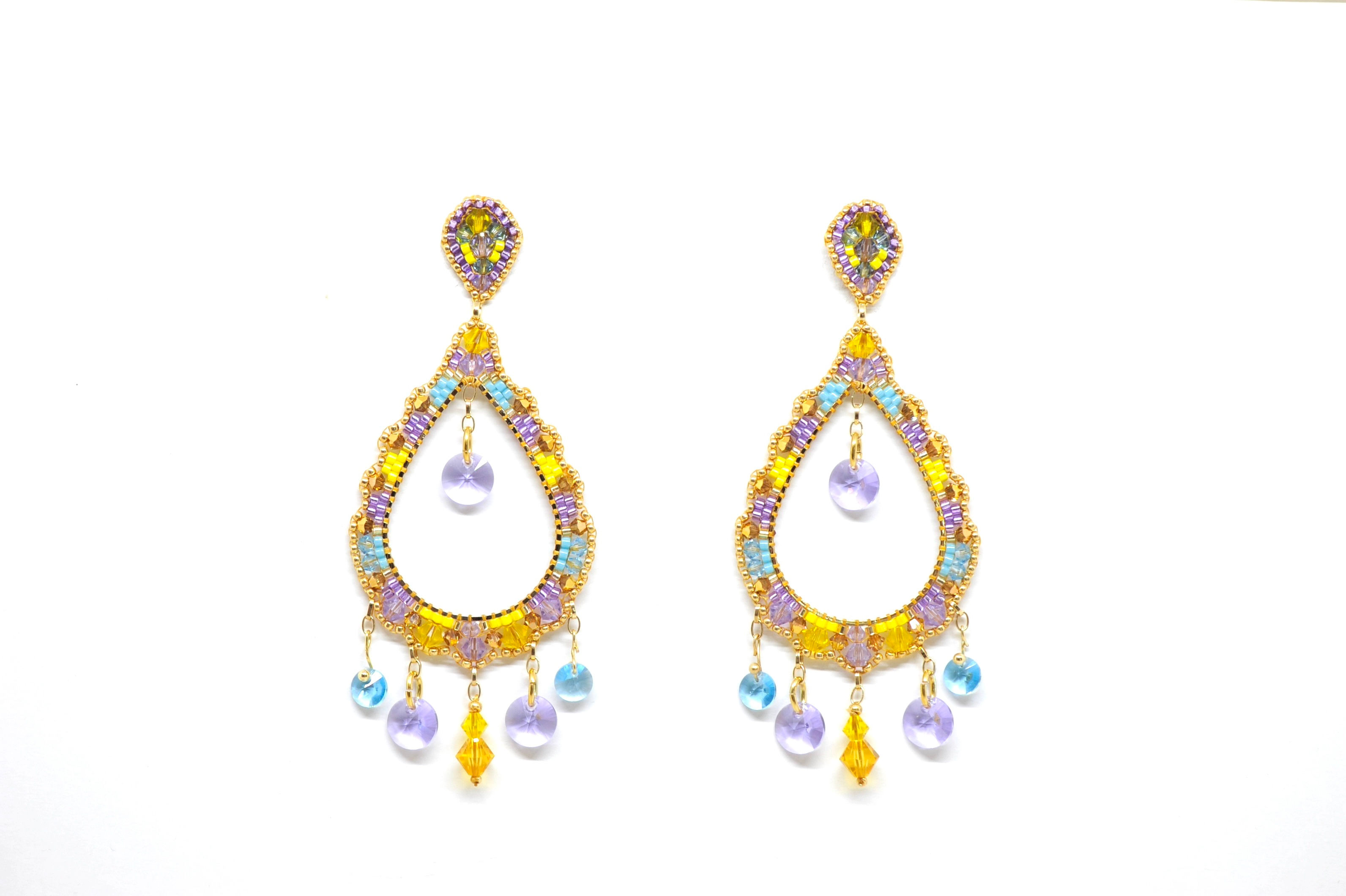 LYNX OPHELIA Beadwork Ohrringe